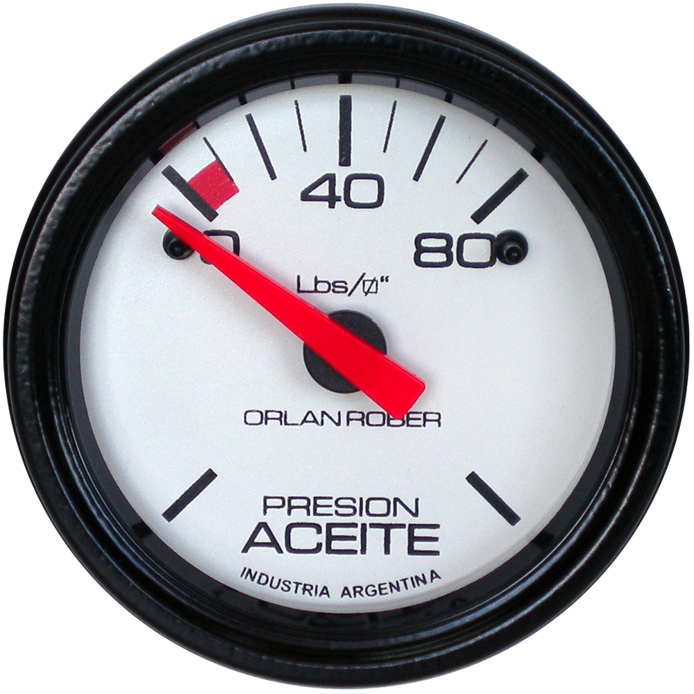 416H80 - MANOMETRO ACEITE ELE.12VBLAN